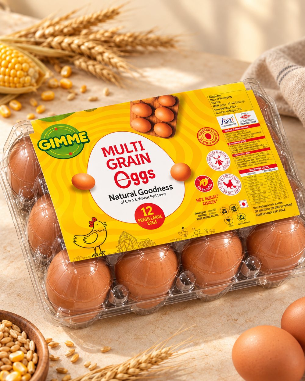Gimme Multigrain Eggs pack of 12